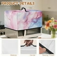 thumbnail image 6 of TSOVTHRID Pink Violet Marble Texture Print Microwave Oven Grill Cover Protector Oil-Proof Microwave Oven Dust Cover with Handle Case Protections for Toaster Oven, 20.9"W x 15.7"D x 12.4"H, L, 6 of 7