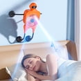 thumbnail image 6 of MMJ Robot Fan Portable Rechargeable Flexible Tripod Suction Mount 100 Speeds USB for Desk Car Office Travel, 6 of 7