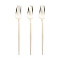 thumbnail image 6 of Smarty Shiny Gold Moderno Disposable Plastic Dessert Forks 240ct, 6 of 6