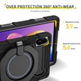 thumbnail image 3 of FJLBDE Case for Xiaomi Redmi Pad 2 2025 11 inch with 360 Kickstand, Shoulder Strap Carrying Protective Cover, Black, 3 of 6