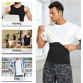 thumbnail image 6 of Mens Compression Shirt Slimming Body Shaper Vest Workout Tank Tops Abs Abdomen Undershirts Sports Gym 2023, 6 of 8