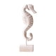 thumbnail image 1 of Estatua náutica de madera para decoración del hogar, escultura, decoración costera, playa y océano Forma de caballito de mar, 1 of 9