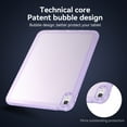thumbnail image 3 of ELEHOLD for iPad 10.2 9th/8th/7th 2021/2020/2019 Case, Crystal Clear Hybrid Raised Edges Screen & Camera Protection Anti-Drop Slim Fit Transparent Case Cover for iPad 10.2 inch, Purple, 3 of 6