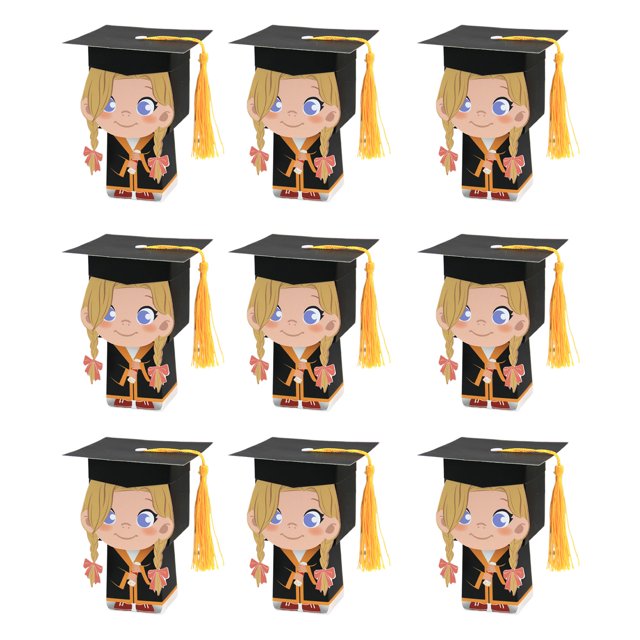 Injueey Caja de regalo elegante para graduación, fácil almacenamiento, aspecto bonito y dulces navideños, 50 pack/lote Almacenamiento y organización del hogar tipo+2