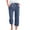 Navy, variant on High Waisted Linen Pants New Capris Pants for Women Casual Summer Cotton Linen 3/4 Pants Wide Leg Capris Lightweight Baggy Cropped Trousers Women Cargo Pants Black XXL