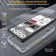 thumbnail image 3 of for Nothing Phone 2 Phone Case with Tempered Glass Screen Protector, Shockproof Military Grade Drop Protection Case, Anti-Yellowing Anti-Scratch Slim Case for Nothing Phone (2) -Transparent, 3 of 9