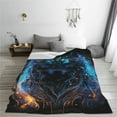 thumbnail image 5 of Susaid Cool Blue Light Wolf Print Microfiber Cleaning Cloth, Multi-Functional Cleaning Towels, Highly Absorbent Cleaning Rags,Cleaning Cloths for Car Kitchen Home-40"x30", 5 of 7