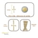 thumbnail image 2 of Dije En Figura De Cruz Con Cristo Arenado En Oro 10k 1.5 Gr Color Dorado, 2 of 3