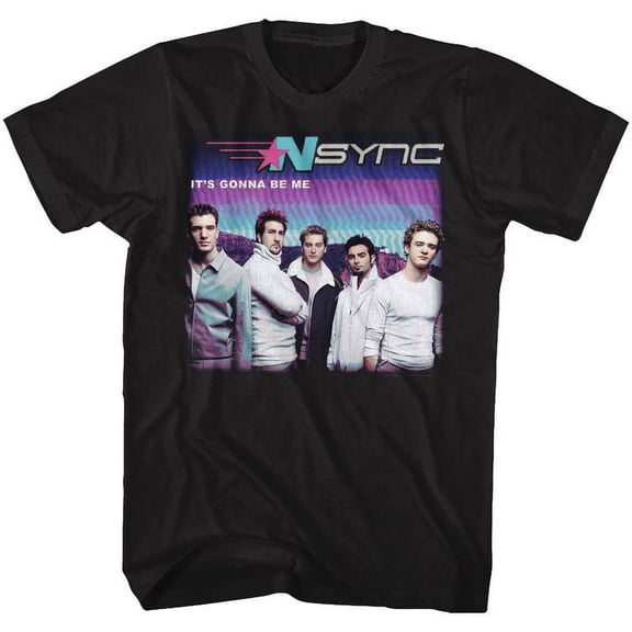 NSYNC Gonna B Me Black Adult T-Shirt 6Xl