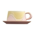 thumbnail image 2 of Ceramic Cup Coffee Cup And Saucer Set Lattes Ceramic Mug Practical Gifts Gift Set Coffee Mug, 2 of 6