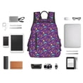 thumbnail image 4 of Honeii Retro 80s Style Print Lightweight Backpacks,Carry on Backpack,Durable Backpack for School, Work & Travel, 4 of 7