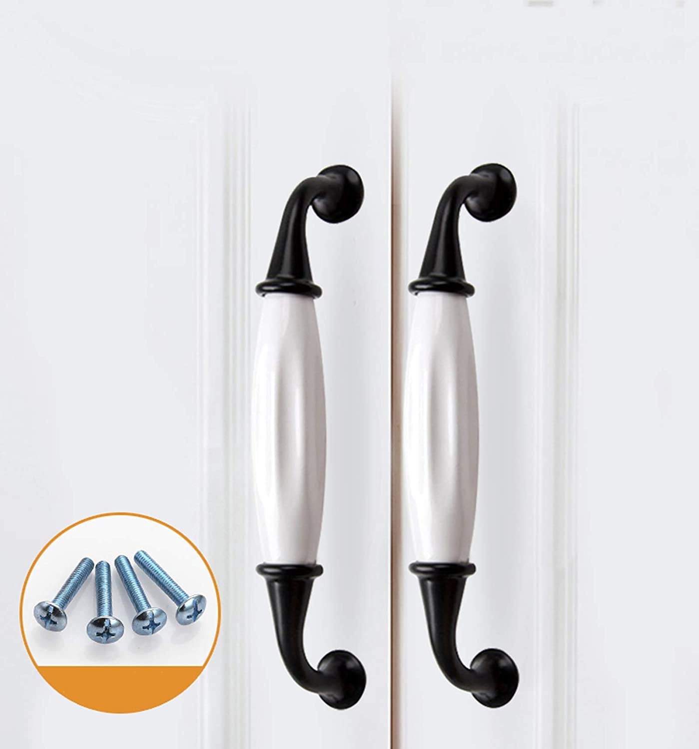 Gamvdout 4pcs Kitchen Cabinet Door Knobs Antique Zinc Alloy Cupboard Handles Dresser Drawer Handles Chest of Drawers Vintage Antique Handle