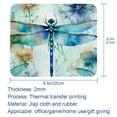 thumbnail image 5 of Dragonfly Square Desk Pad Mouse Pad, 8.3x9.8 Inch Non-Slip Rubber Bottom Printed Mousepad for Office and Gaming, 5 of 6