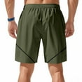 thumbnail image 4 of Mgmyaa Mens Summer Shorts Elastic Waist Casual Sports with Zipper Pockets, 4 of 8