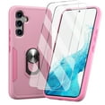 thumbnail image 1 of Aggxpf Samsung Galaxy A54 5G Phone Case with Screen Protector 2 Pack, Heavy Duty Rugged Shockproof Phone Cover, Pink, 1 of 4