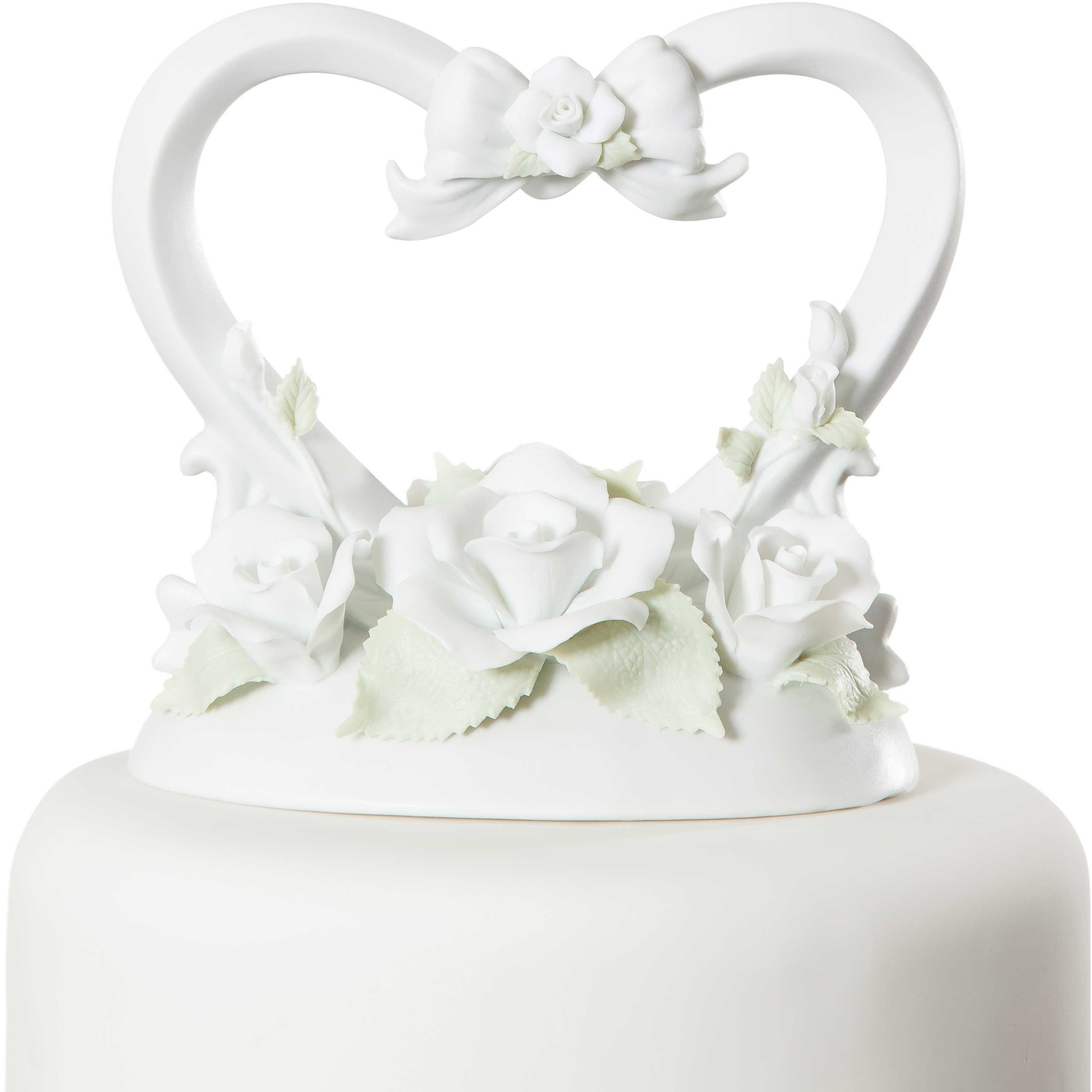 Rose Heart Cake Topper