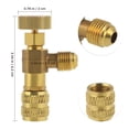 thumbnail image 2 of 2 Pcs Valve de Sécurité de Charge de Réfrigérant Remplacement Valve de Remplissage de Réfrigérant Outil de Climatiseur R410 5/16 Pieds', 2 of 7