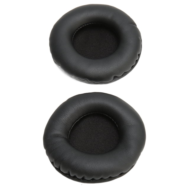 Almohadillas para la Oreja de auriculares, Cojines de la Oreja de Graves para el Portátil Negro Suave Parauriculares de 65 mm