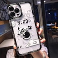 thumbnail image 1 of Funda de teléfono de astronauta transparente de dibujos animados para iPhone 11 12 13 14 Pro Max XS X XR 7 8 Plus SE 2020 Tan Jianjun unisex, 1 of 2