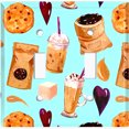 thumbnail image 2 of Metal Light Switch Wall Plate Outlet Cover (Coffee Mocha Espresso Grounds Cookie Sugar Treats Love Caramel Shake Teal - Double Toggle), 2 of 2
