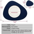 thumbnail image 6 of Faux Leather Placemats and Coasters Set, Round Leather for Dinner Table Mats Heat Resistant Washable Insulation Coffee Mats Kitchen Place Mats (2 Placemats+2 Coasters), 6 of 7