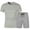 Grey, variant on Mens Summer Track Suits Men's Short Sleeve Tracksuit Summer T Shirt & Shorts Set Two Piece Breathable Casual Sportwear Set Fashionable Sport Suit