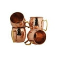thumbnail image 6 of RATAN ENTERPRISES Copper Moscow Mule Mugs Brass Handle Set of 4 Copper Hammered Look Moscow Mule Mug Cup Perfect for Any Chilled Beverage, 6 of 6