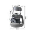thumbnail image 2 of Brosse à Vaisselle Grise avec Distributeur de Liquide Vaisselle Rechargeable et Support de Rangement, 2 of 4