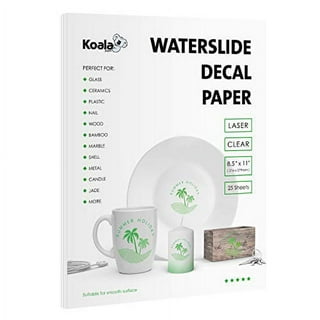 Hayes Paper, Waterslide Decal Paper INKJET CLEAR 20 Sheets Premium  Water-Slide Transfer Transparent, Printable, A4 Size