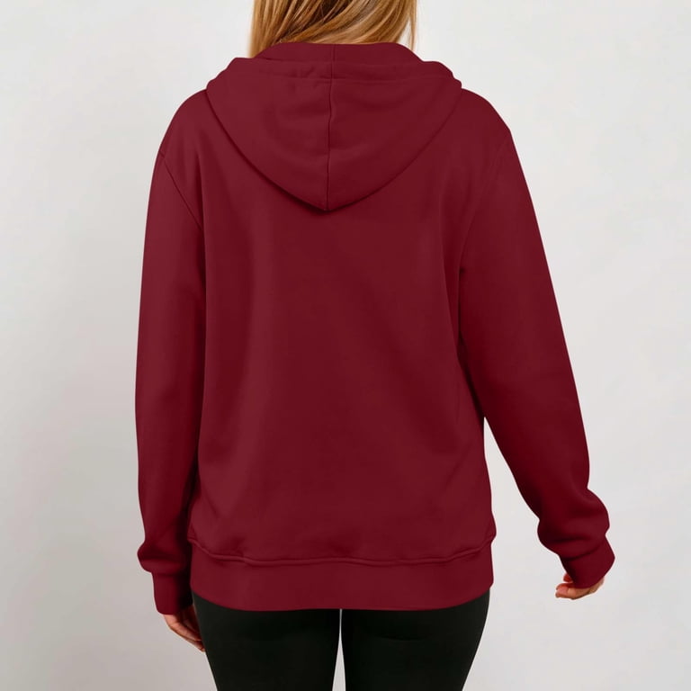 Cekizud Zip Up Hoodies for Women Cut Out Sleeve Thumb Hole Cuffs