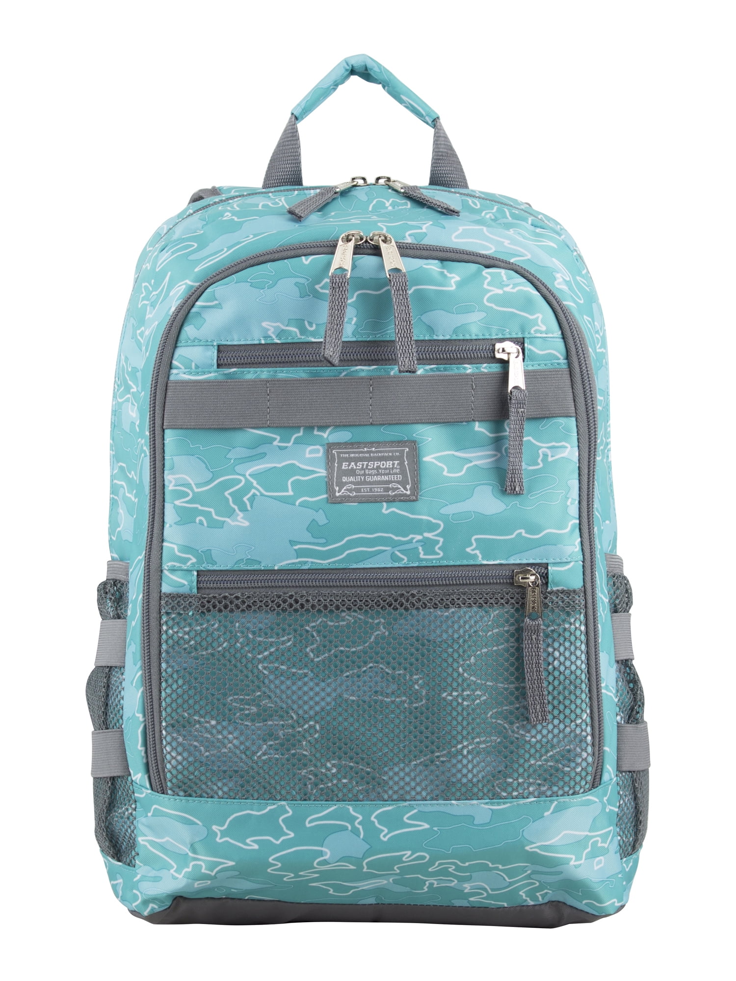 Eastsport Unisex 3-Piece Combo Backpack with Lunch Box and Pouch, Ocean Paradise