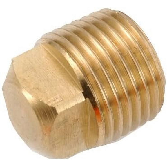 Anderson Metals 756109-08 1/2-Inch Low Lead Quare Head Pipe Plug, Brass