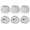 white, variant on 6Pcs/3Pairs Earphone Accessories Eartips Earbuds Anti-drop Ear Cap Ear Tips Replacement Silicone BLACK