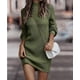 thumbnail image 4 of Vestido de punto jersey, vestido de medio cuello, 4 of 6