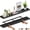 Black, variant on Ballucci 48" Floating Shelves, 2-Pack Wood Wall Shelf Set with Invisible Brackets, 8" Deep, Black