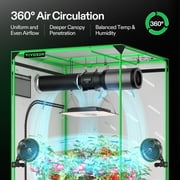 VIVOSUN Smart Grow System with The AeroLight A100SE, 100W LED Grow Light w/Integrated Circulation Fan & GrowHub Controller E25