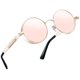 thumbnail image 1 of Gafas de sol Joopin Mirrored Pink Round Hippie Steampunk UV400, 1 of 6