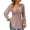 Pink, variant on Gubotare Womens Long Sleeve Tops Women's Waffle Knit Tunic Blouse Tie Knot Henley Tops Loose Fitting Bat Wing Plain Shirts (,XXL)