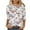 Multicolor Tops for Women _0, variant on Women's Dressy Casual Tops Spring Elegant Shirts Vintage 3/4 Sleeve Loose Fit Flowy Tunic Tops Summer Clothes for Teen Girls Floal Printing Fashion 2024 Round Neck Blouse Multicolor T Shirts XL