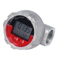 thumbnail image 1 of Medidor De Flujo De 1 Pulgada, Pantalla LCD De 10-100 LPM Caja De Aleación De Aluminio Medidor De Flujo De Turbina Digital Máximo De 20 MPa Para Agua Con Gasolina Diesel, 1 of 7