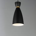 thumbnail image 2 of 11301BKSBR-Maxim Lighting-Carillon - 1 Light Mini Pendant-15 Inches Tall and 7 Inches Wide-Black/Satin Brass Finish    -Traditional Installation, 2 of 5