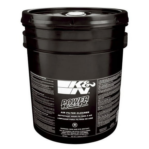 K&N Air Filter Cleaner and Degreaser: Power Kleen; 5 Gallon; Restore Engine Air Filter Performance, 99-0640