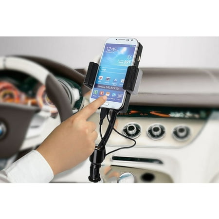 Car Mount, SANOXY Car Cradle Charging Dock Station with Radio FM Transmitter, Micro USB Charger Motorola Moto G Turbo Edition