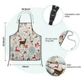 thumbnail image 7 of Multicolor Christmas Deer Pattern Kids Aprons for Girls and Boys,Adjustable Neck Strap Toddler Aprons for Kids Cooking Baking, 7 of 7
