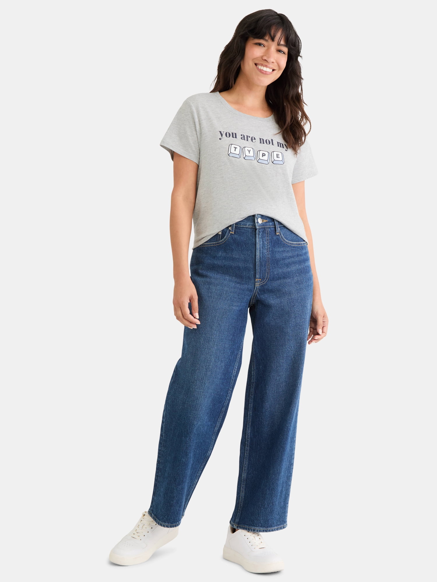 Cactus and Pearl Women's Not My Type Graphic Tee, Sizes XXS-XXL