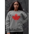 thumbnail image 3 of Canada Sweatshirt Canadian Maple Leaf Flag Country Pride Pullover Fleece Crewneck Sweater, 3 of 9