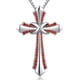 thumbnail image 1 of Necklace Pendant Necklace 18K White Gold Plated Stainless Steel Necklace for Women, 4A  Cubic Zirconia Princess Cut, 1 of 4