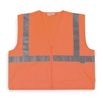 Condor High Visibility Vest,Class 2,5XL,Orange 5NVE8