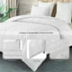 thumbnail image 3 of Juego de Funda Duvet Bluelander para Edredon Matrimonial, 2 Fundas para Almohada, Diseño de Líneas, Blanco, 3 of 5