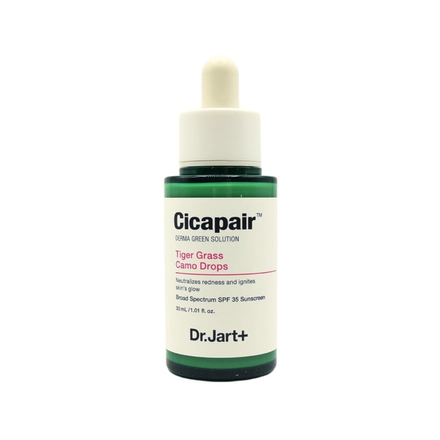 Suero Facial Dr.Jart+ Cicapair Tiger Grass con FPS 35 y Corrector de Color Coreano